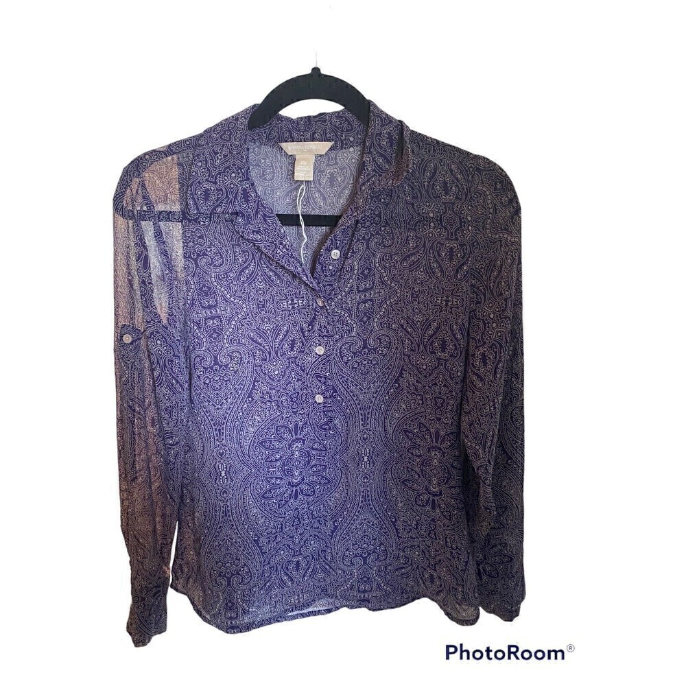 Banana Republic purple lightweight sheer top. Sz.XS